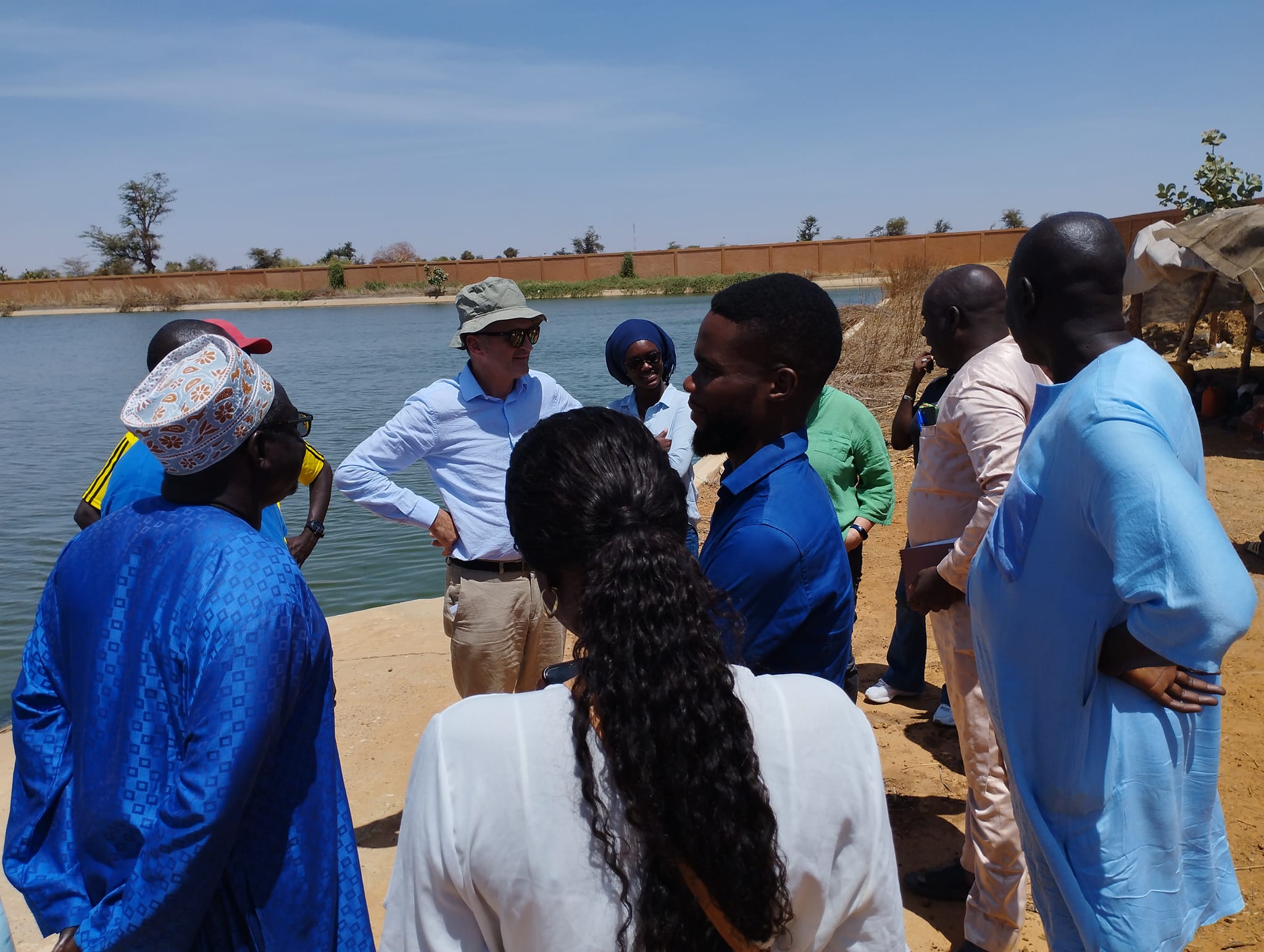 Visite de terrain du bassin d’infiltration
